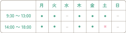 桜井歯科医院診療時間